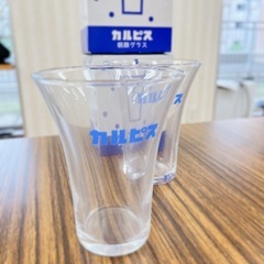 カルピス　朝顔、グラス2個セット非売品の画像