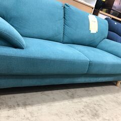 【ジャングルジャングル石津店】ソファー　水色　一人掛け　二人掛け　三人掛け　ハイバック　ワイド　幅170cm 新生活　堺市　石津（の画像