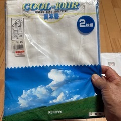 半袖Ｕ首シャツ2枚、サイズLの画像