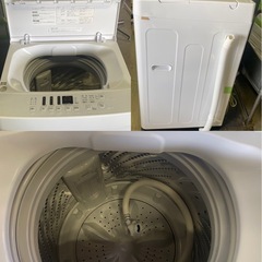 ※ Hisense ハイセンス　2点まとめて　2ドアノンフロン冷凍冷蔵庫　162L 2022年製　洗濯機5.5kg 2021年製　動作確認済みの画像