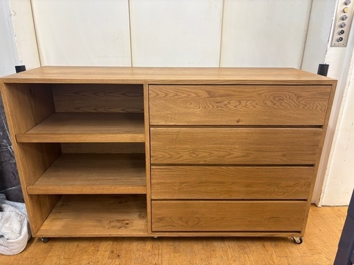 N1037★キャスター付きキャビネット★キャビネット★幅1555mm