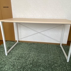 美品　木目調天板テーブルの画像