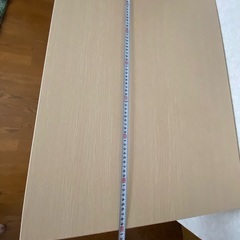 美品　木目調天板テーブルの画像