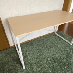 美品　木目調天板テーブルの画像