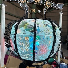 御燈籠 回転灯籠 組立式 電気コード　鳳105号　2個セット売りの画像