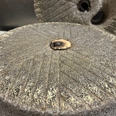 資料館放出品 レトロな 石臼 ひき臼 直径30cm 石臼挽き そば 小麦 コーヒーなど リアルに使えそうです！ 中古品 ④の画像
