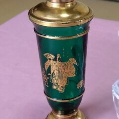 モロゾフ green tea liqueur 松風 和風柄 緑色...