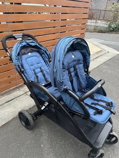 Joie双子ベビーカーエヴァライトディオ　レインカバー付き