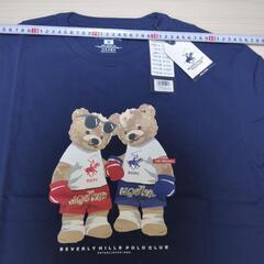 ビバリーヒルズポロクラブ　メンズTシャツ　M　ネイビー　タイ限定の画像