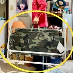 ステューシー　コールマン outdoor　old stussy Coleman 別注 パイプチェア　カモフラ アウトドア ビーチ 砂浜 ビキニ　海ガール 山ガールの画像