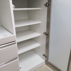 J9863　NITORI　ニトリ　キッチンカウンター　ポスティア90　ホワイト　クリーニング済　【リユースのサカイ柏店】の画像