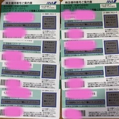 ANA 株式優待　航空券　割引券　8枚セットの画像