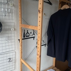 収納ラック木製の画像