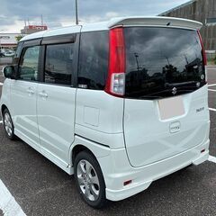 ☆スズキ　パレット　Ｔ　ターボ　パール　右側パワスライドドア　ナビ　フルセグＴＶ　ＥＴＣ 　スマートキー☆の画像