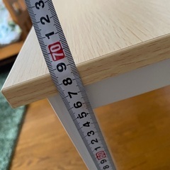 美品　木目調天板テーブルの画像