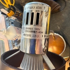 【ニトリ】【テーブルランプ】★ クリーニング済/動作チェック済み 【管理番号12306】桒の画像