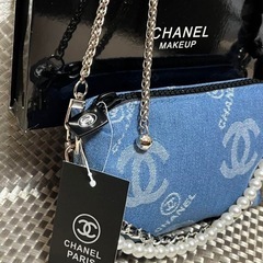 新品 CHANEL シャネル ノベルティ デニム ショルダーバッグ 斜