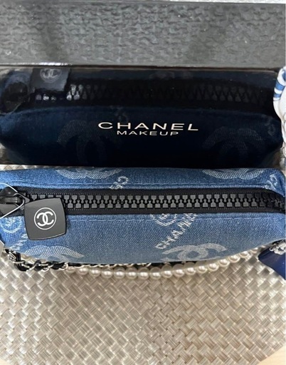 新品 CHANEL シャネル ノベルティ デニム ショルダーバッグ 斜