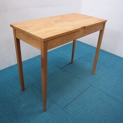 良品 曙工芸 木製デスク 引出し 幅900 奥行450 高さ720mm DA21の画像