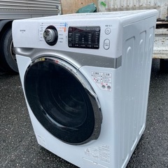 北九州市内配送無料　保証付き 値下げた 2021年製HD71-W/S ドラム式洗濯乾燥機 ホワイト/シルバー [洗濯7.5kg /乾燥機能無 /左開き] の画像