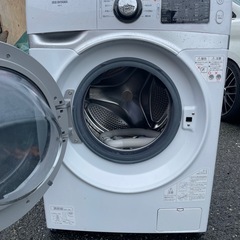北九州市内配送無料　保証付き 値下げた 2021年製HD71-W/S ドラム式洗濯乾燥機 ホワイト/シルバー [洗濯7.5kg /乾燥機能無 /左開き] の画像