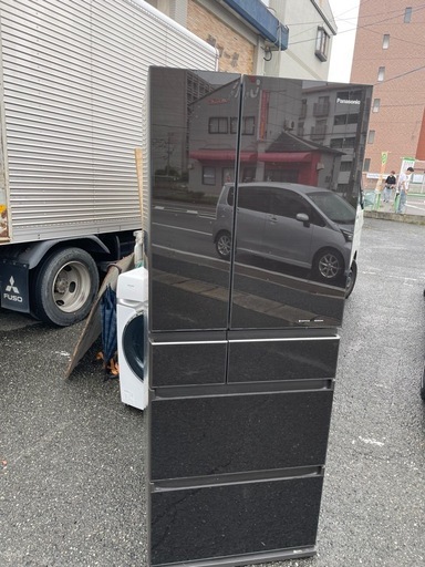 北九州市内配送無料　保証付き NR-F454HPX-T 冷蔵庫 HPXタイプ マチュアダークブラウン [450L /6ドア /観音開きタイプ]