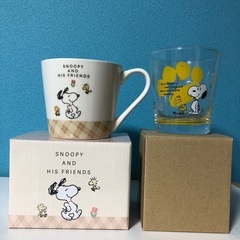 スヌーピー　マグカップ&グラスコップ