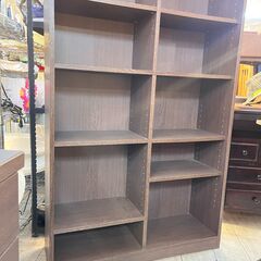 棚板可動式 本棚 マルチラック オープンラック ダークブラウン 横幅90cm奥行29cm高さ180cm★買取帝国 志木店の画像