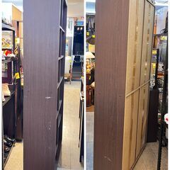 棚板可動式 本棚 マルチラック オープンラック ダークブラウン 横幅90cm奥行29cm高さ180cm★買取帝国 志木店の画像