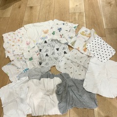 55枚セット赤ちゃん用　スタイ&ガーゼ　　多様なデザイン 40枚　スタイの画像