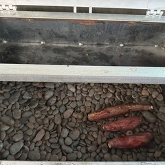 焼き芋機　保温場所有　ガス台セットの画像