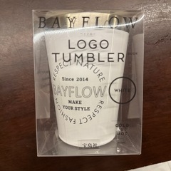 BAYFLOW LOGO TUMBLER ホワイト
