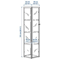 新品未開封　IKEA コレクションケース ホワイト 151cm BLALIDEN ブローリーデンの画像