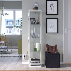 新品未開封　IKEA コレクションケース ホワイト 151cm ...