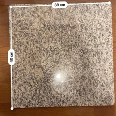 大理石パネル2枚　オブジェ　ペット用にも