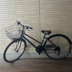 前輪パンクしてます🙇‍♀️ 自転車　黒　26インチの画像