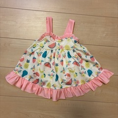 フルーツ柄 ベビー水着（女の子）90センチ