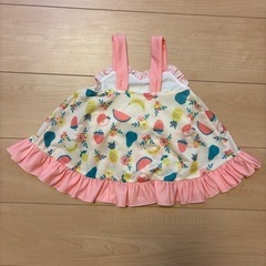 フルーツ柄 ベビー水着（女の子）90センチの画像