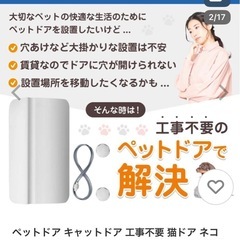 犬　猫　ペット用ドア　簡単取付　工事不要　の画像