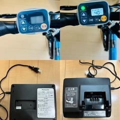 Panasonic 電動アシスト自転車 BE-ELW073 ターコイズ×ブラック（引き取り／近隣お届けOK）の画像