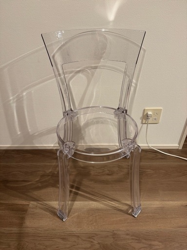 【IKEA】　椅子　透明