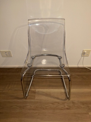 【IKEA】　椅子　透明