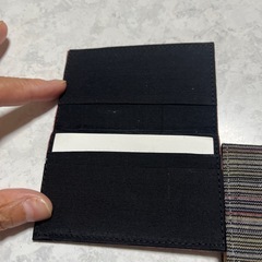 結城紬　名刺入れの画像