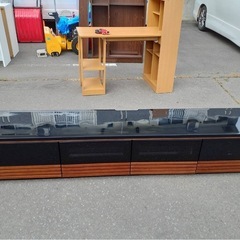 アース万代店　テレビボード 210 cm 幅 ロータイプ レール...