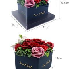 【20%OFF‼️】記念日 誕生日 ソープフラワー ギフト ピンク箱付の画像
