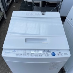 s/6　東芝 2022年製 洗濯機 ZABOON 8.5Kgの画像
