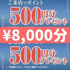 ノジマ ¥8000相当券