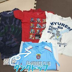 110㎝　キッズ　光るパジャマ他　ポケモンTシャツ　中古の画像