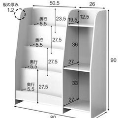 子ども用本棚の画像