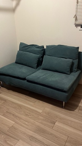 クッション付 3人掛けIKEAソファ